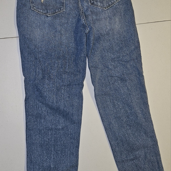 Guess Mom Style high rise jeans with rhinestone embellished butterflies 🦋 NWT - Picture 9 of 13